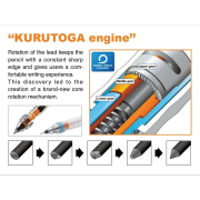 Mikroceruzka uni Kuru Toga M5-450T 0,5 mm sivá