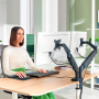 Rameno pre monitor a laptop duálne priestorovo úsporné