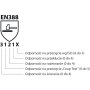 Rukavice pracovné celokoženné DONAU SAFETY biele veľ. 8/M