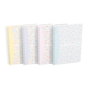 Blok Oxford Floral, A5, 60 listov, linajkový, mix farieb