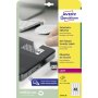 Etikety odolné na špeciálne použitie Avery `šachovnicový vzor` 45,7x21,2mm A4 biele 20 hárkov