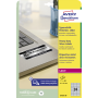 Etikety polyesterové veľmi odolné 70x37mm Avery A4 strieborné 20 hárkov