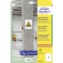 Etikety univerzálne 210x297mm Avery A4, silne lepivé 20 hárkov