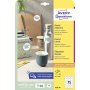 Etikety univerzálne kruhové 51mm Avery A4 10 hárkov
