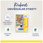 Etikety univerzálne kruhové 69mm Avery A4 10 hárkov