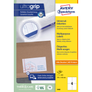 Etikety univerzálne 105x148mm Avery A4 100 hárkov
