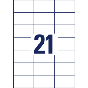 Etikety univerzálne 70x42,3mm Avery A4 100 hárkov