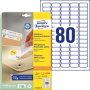 Etikety univerzálne odnímateľné 35,6x16,9mm Avery A4 25+5 hárkov