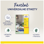 Etikety Avery odnímateľné 63,5x33,9 mm, červené