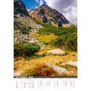 Nástenný kalendár Tatry 31,5 x 45 cm 2026