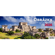 Stolový kalendár stĺpcový 32,1x13,4 cm - Obrázky zo sveta 2026