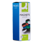 Magnety Q-CONNECT okrúhle, 20 mm, 10 ks, biele