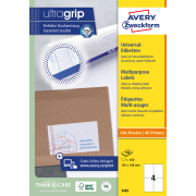 Etikety univerzálne 105x148mm Avery A4 100 hárkov