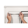 Magnetický DURAFRAME MAGNETIC Top pre A4, 210x40 mm, čierny