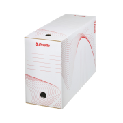 Archívny box Esselte 150mm biely/červený