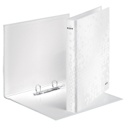 Zakladač 2-krúžkový Leitz WOW celoplastový 4cm perleťovo biely