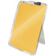 Flipchart stolný sklenený Leitz Cosy teplý žltý