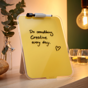 Flipchart stolný sklenený Leitz Cosy teplý žltý