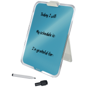 Flipchart stolný sklenený Leitz Cosy kľudný modrý