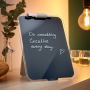 Flipchart stolný sklenený Leitz Cosy zamatový šedý