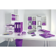 Titánové kancelárske nožnice Leitz WOW 205mm purpurové