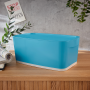 Úložný box s vekom Leitz MyBox, veľkosť S kľudná modrý