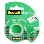 Lepiaca páska Scotch Magic neviditeľná popisovateľná 19mm x 7,5m s dispenzorom