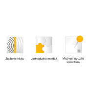 Paraván na plochu stola Akustik, 140 cm, antracit