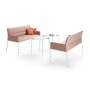 Kreslo Chic celočalúnené, látka Velvet Eucalyptus 193