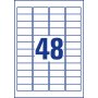 Etikety odolné na špeciálne použitie Avery `šachovnicový vzor` 45,7x21,2mm A4 biele 20 hárkov