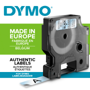 Samolepiaca páska Dymo D1 9 mm číra/čierna