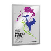 Samolepiaci Duraframe Poster A2 strieborný