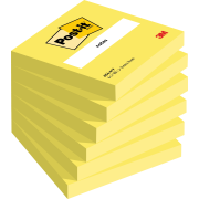 Bloček Post-it 76x76 žltý 6x 100 lístkov