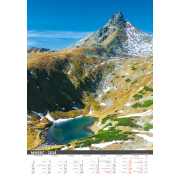 Nástenný kalendár Tatry 2024