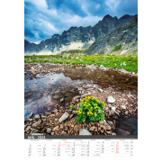 Nástenný kalendár Tatry 2024
