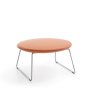 Taburet Chic Lounge, nohy Metallic, látka Synergy LDS 73