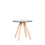 Konferenčný stolík WOOD, v. 55,5cm, p. 60 cm, doska antracit + podnož buk
