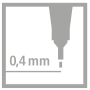 Sada linerov STABILO Point 88 neon 88/6S