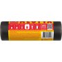 Vrecia na odpadky, 60 l /20 ks, Economy, 13my, 59 x 72 cm, čierne, HDPE