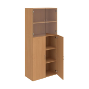 Policová skriňa Drive, 80x185x42 cm, buk/buk