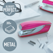Zošívačka Leitz New NeXXt WOW 5502 metalická ružová