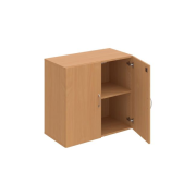 Policová skriňa Drive, zámok, 80x74x42 cm, buk/buk