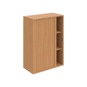 Policová skriňa Drive, 80x111x40 cm, buk/buk, zámok