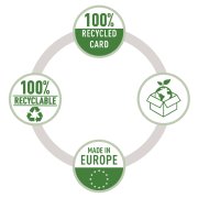 Zakladač pákový Esselte No.1 recyklovaná lepenka 7,5 cm biely