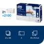 Papierové utierky skladané ZZ 2-vrstv. TORK Xpress Multifold extra jemné H2 (21 bal.)
