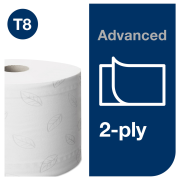 Toaletný papier 2-vrstv. TORK SmartOne biely T8 (6 ks)