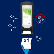 Stojanový zásobník na servítky Tork Xpressnap® čierny N4